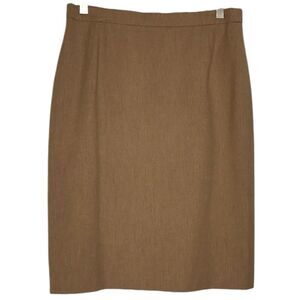 VTG Escada Wool Pencil Skirt in Tan Size EU 40